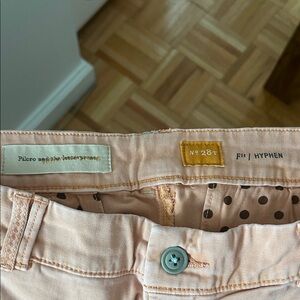 Pilcro and the letterpress Peach chino pants - Hyphen Fit